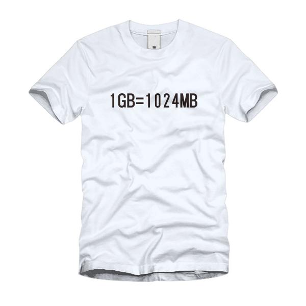 1GB=1024MB Ｔシャツ